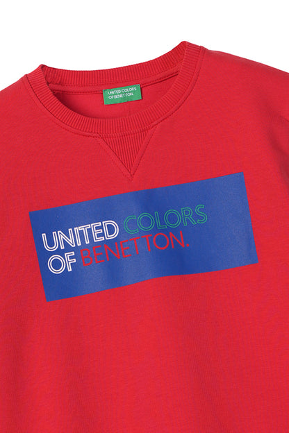 Benetton Kırmızı Mix Sweatshirt - Riki Baby&Kids