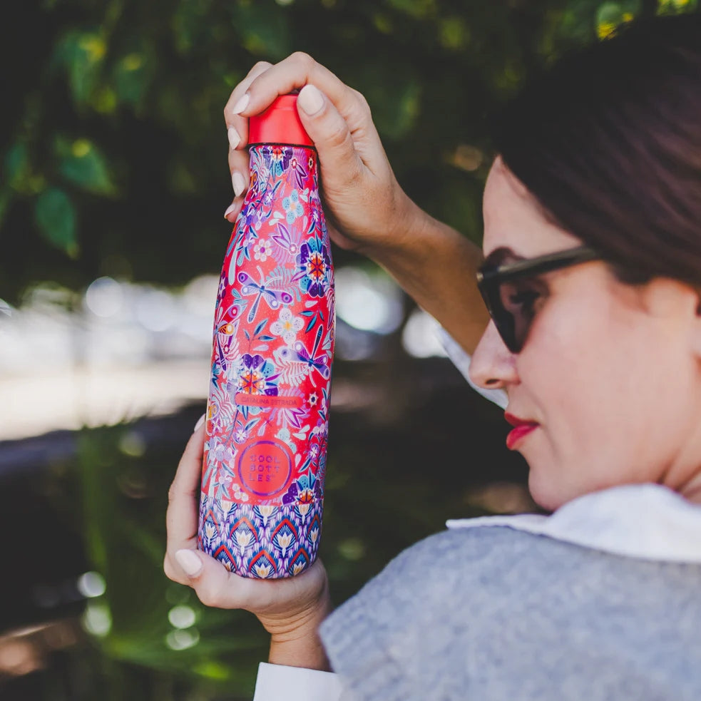 Cool Bottles Catalina Estrada - Dragonfly Paradise 500 ml Paslanmaz Çelik Matara