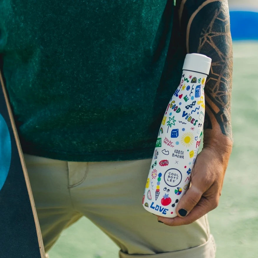 Cool Bottles Eddie Baehr - Good Vibes 500 ml Paslanmaz Çelik Matara