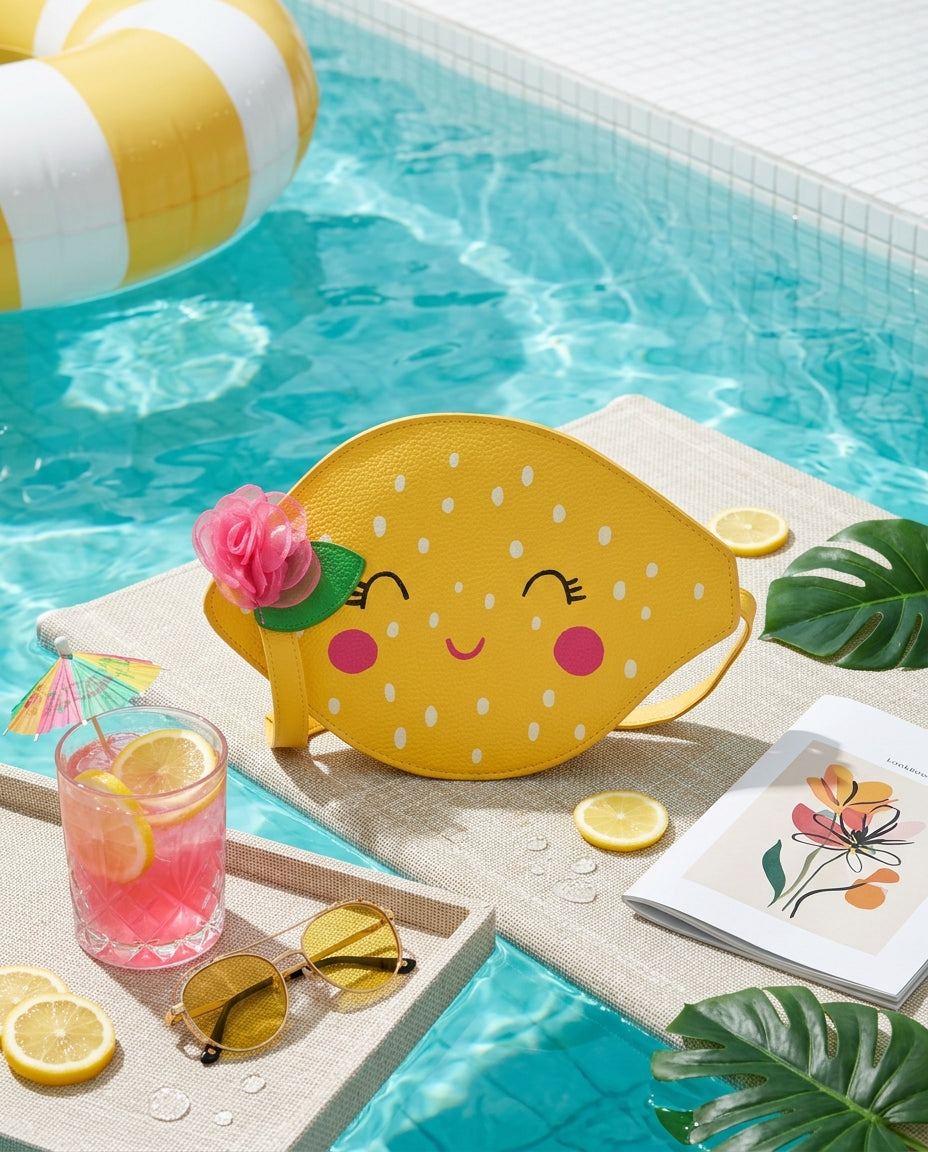 tuc-tuc-limon-crossbody-canta-havuz-kenarı-limonata