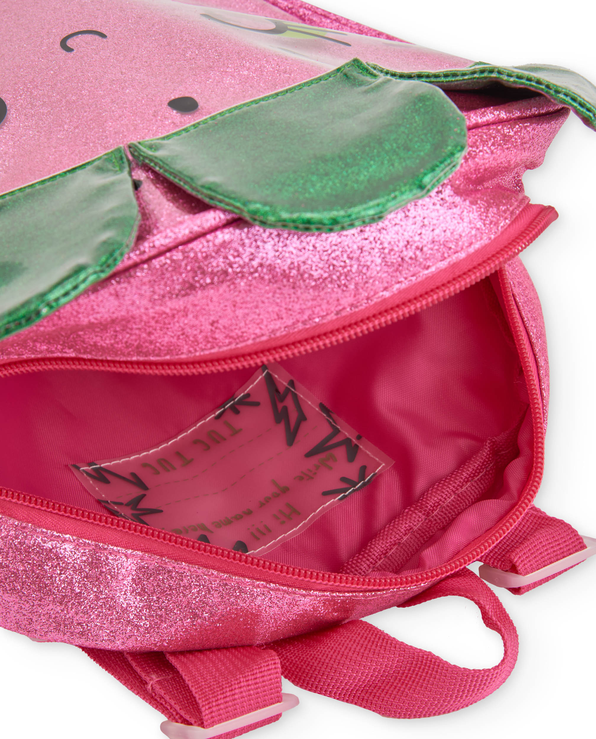 Tuc Tuc Kız Çocuk Çilek Şekilli Simli Sırt Çantası — Pembe Glitter