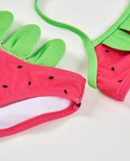 Tuc Tuc Kız Çocuk Çilek Desenli Bikini Takımı — Fuşya Pembe (2-7 Yaş)
