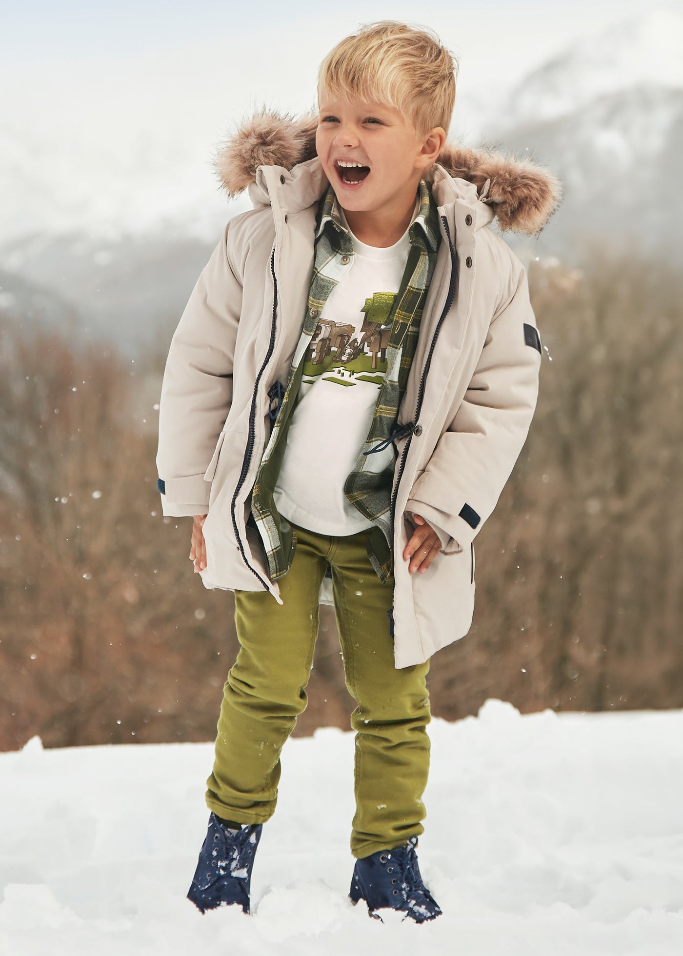 Mayoral 4539 Erkek Çocuk Slimfit Yeşil Pantolon - Riki Baby&Kids