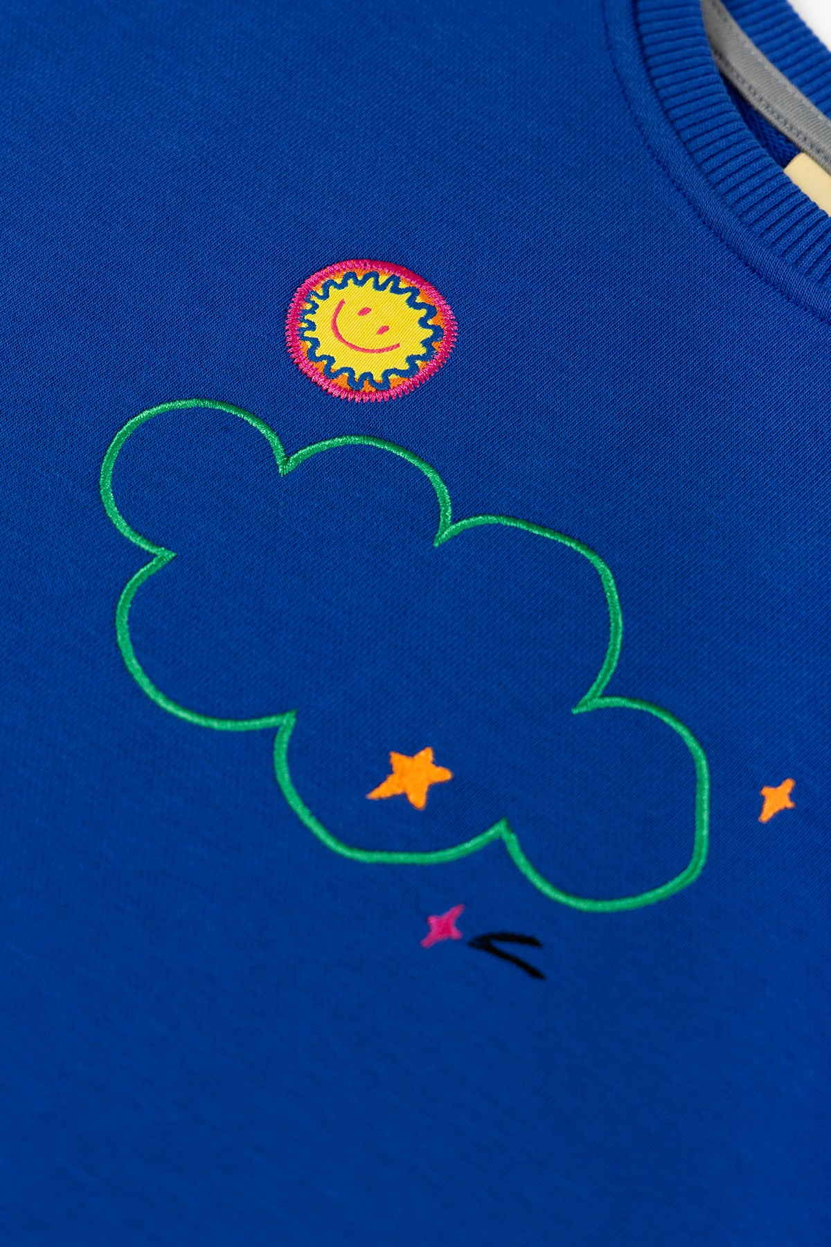 Dreamy Cloud Sweatshirt - Blue - Riki Baby&Kids