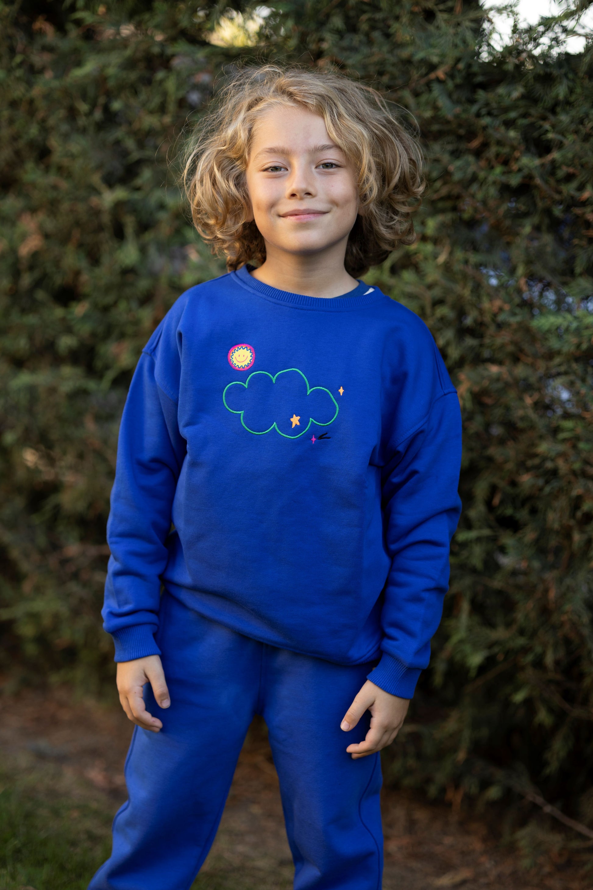 Dreamy Cloud Sweatshirt - Blue - Riki Baby&Kids