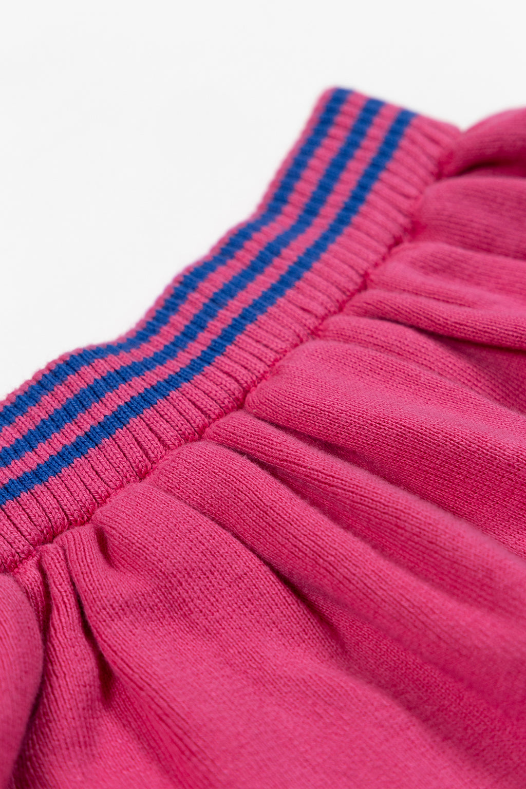 Striped Triko Etek - Pembe