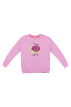 BeetleBeez pembe Be Bold sweatshirt, önden görünüm: spor ayakkabılı salyangoz baskısı