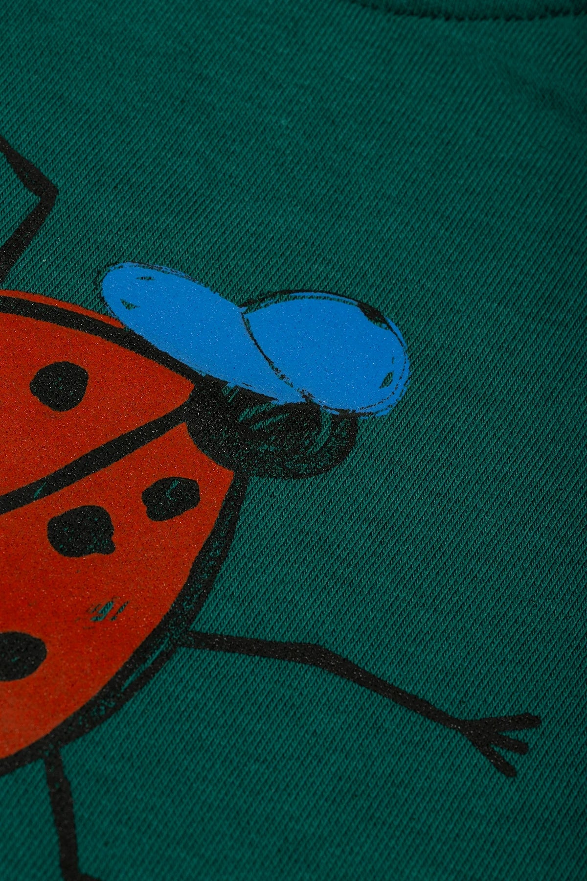 Lady Beetle Koyu Yeşil Pamuk Eşofman Takımı
