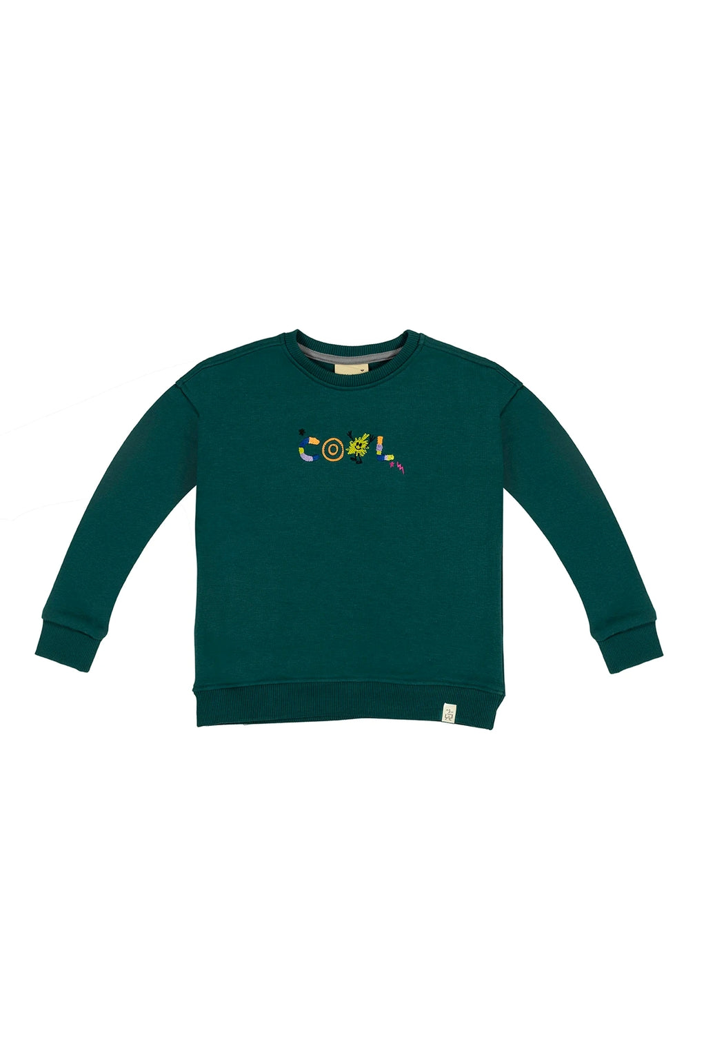 Koyu Yeşil Çocuk Eşofman Takımı – Cool Nakışlı