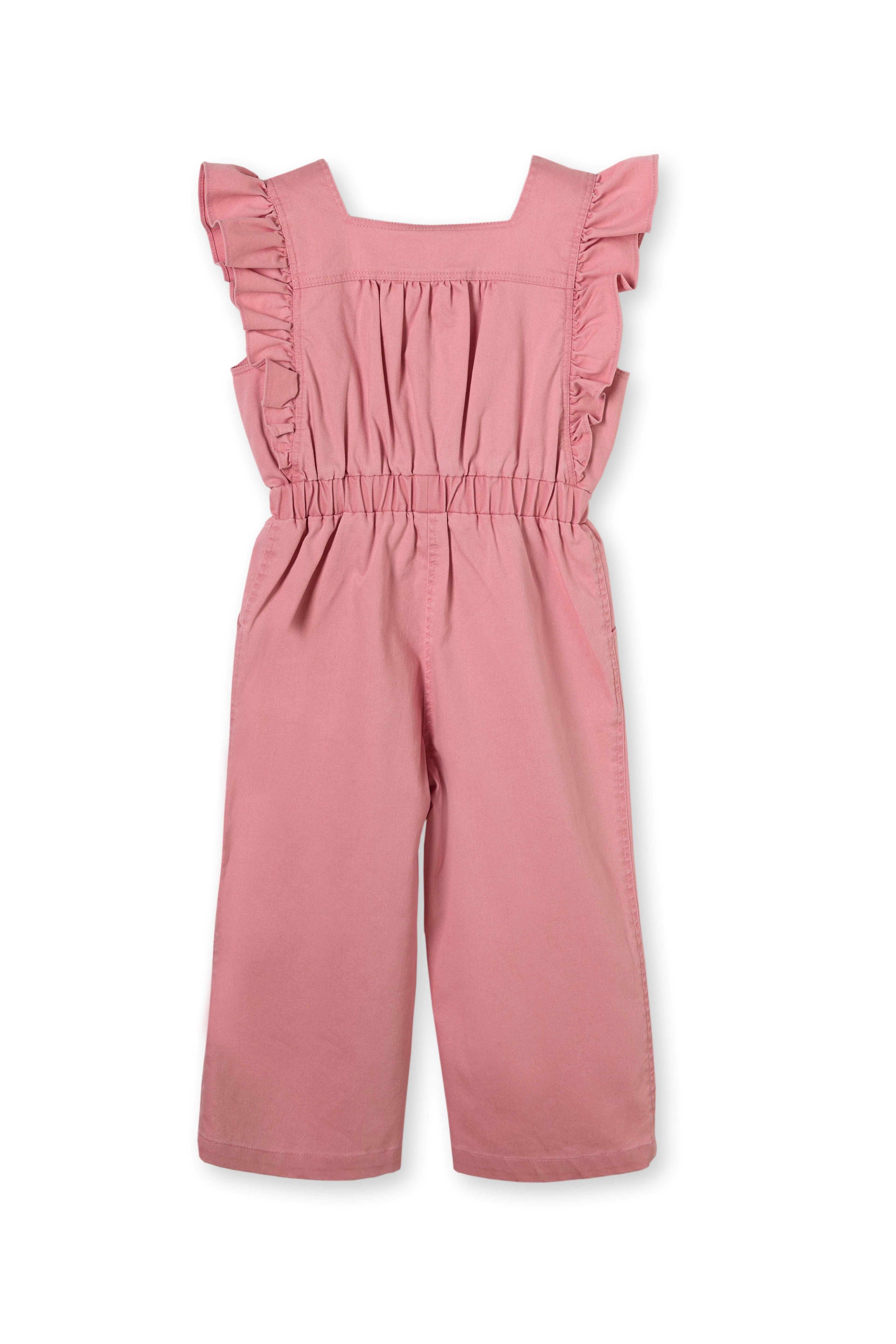 Patique Pembe Denim Tulum