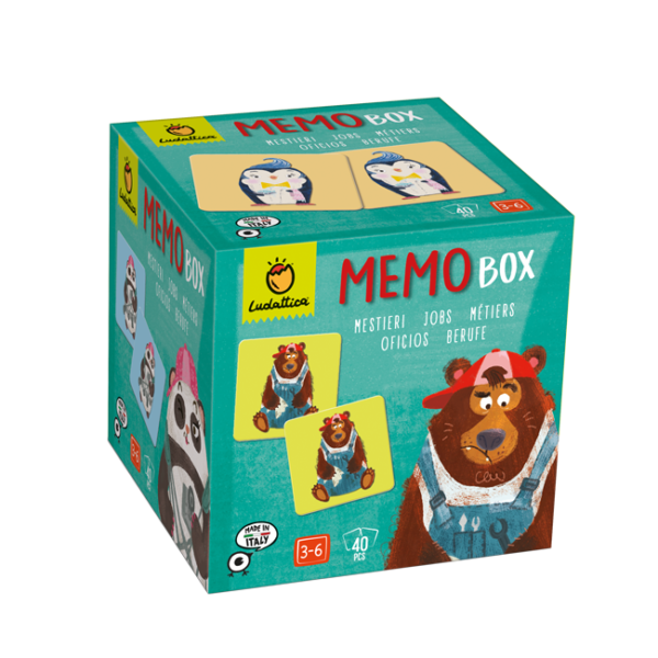 Memo Box – Occupations: 40 Parça Meslekler Temalı Hafıza Oyunu (3+ Yaş)