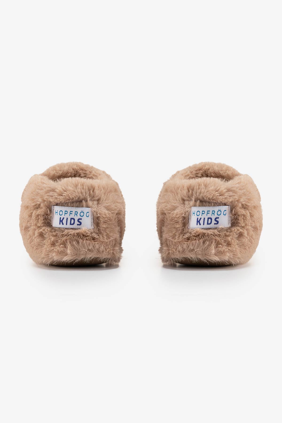 HopFrög Furry Furry Bej Kürk Barefoot Patik - Riki Baby&Kids