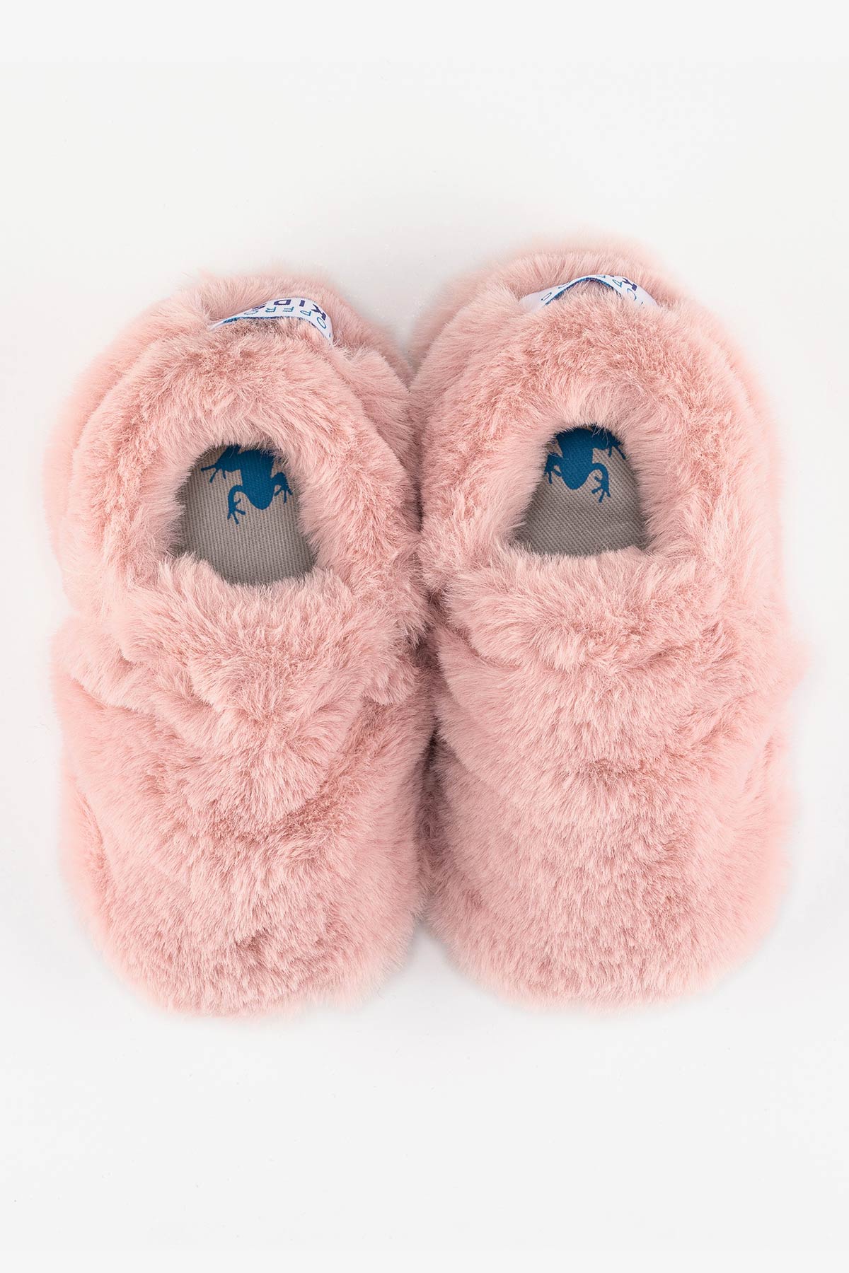 HopFrög Furry Furry Pembe Kürk Barefoot Patik - Riki Baby&Kids