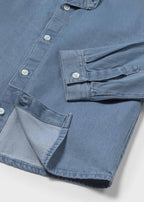Mayoral 1118 Erkek Bebek Hakim Yaka Denim Gömlek, 3. görünüm