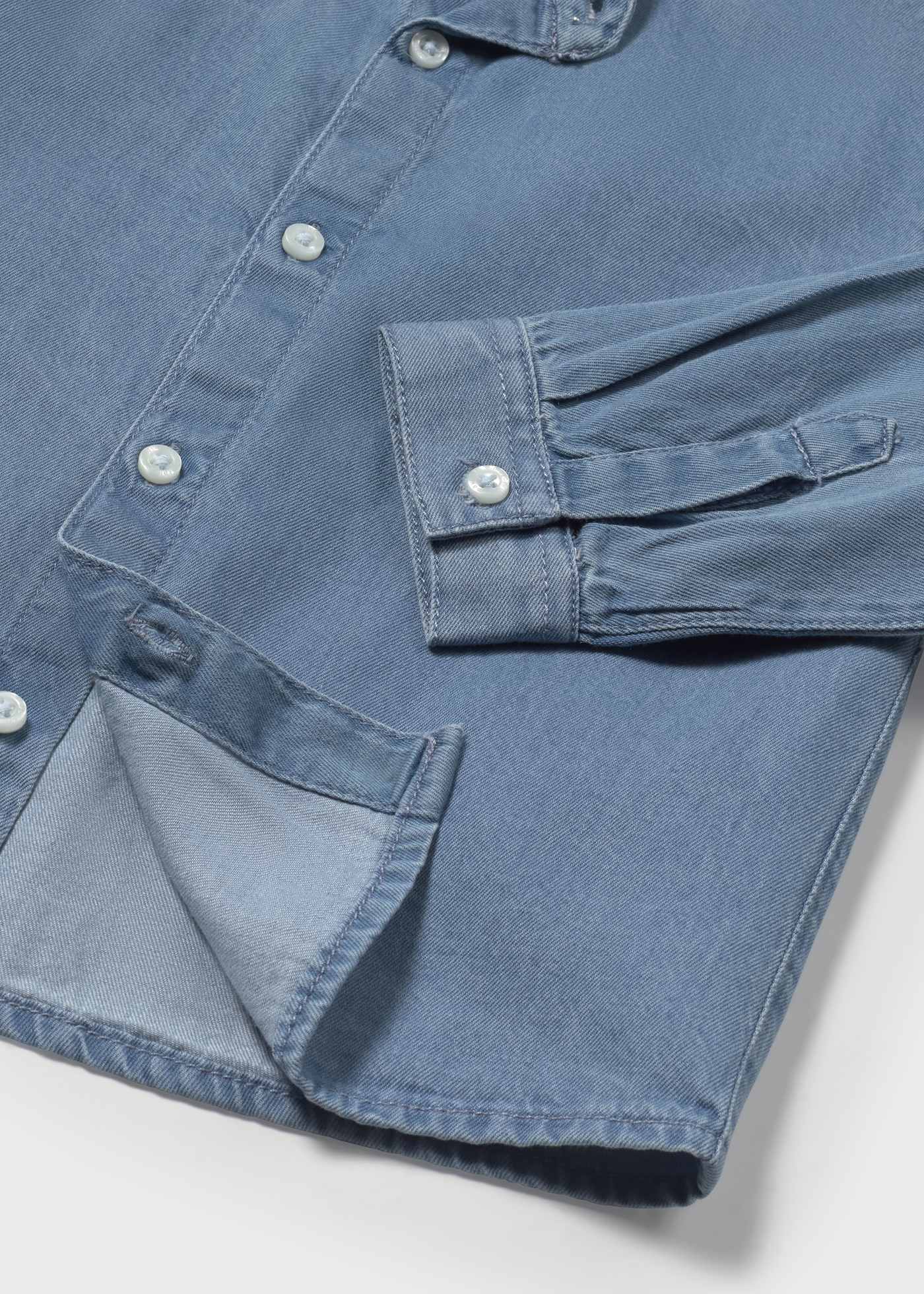 Mayoral 1118 Erkek Bebek Hakim Yaka Denim Gömlek