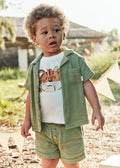 Mayoral 1241 Erkek Bebek Haki Şort