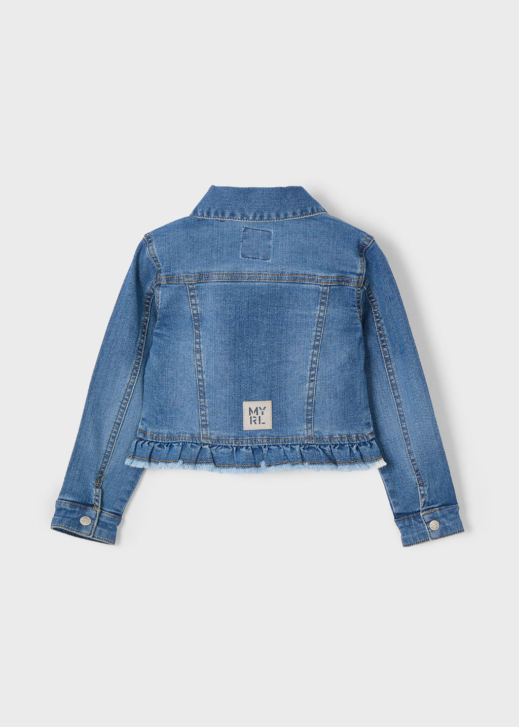 Mayoral 3408 Kız Çocuk Denim Ceket Mont