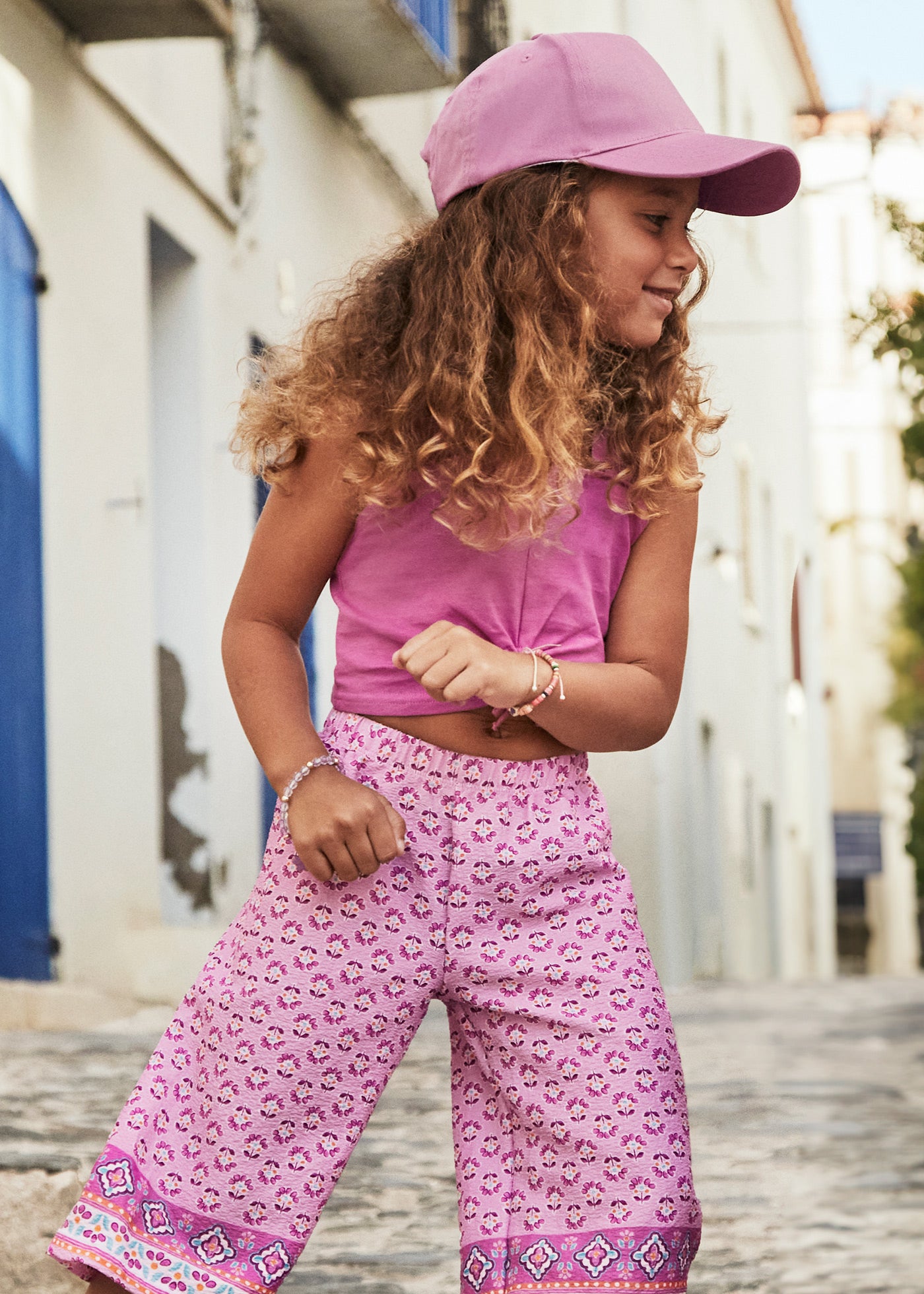 Mayoral 3562 Kız Çocuk Bohem Crop Pantolon Takım - Riki Baby&Kids