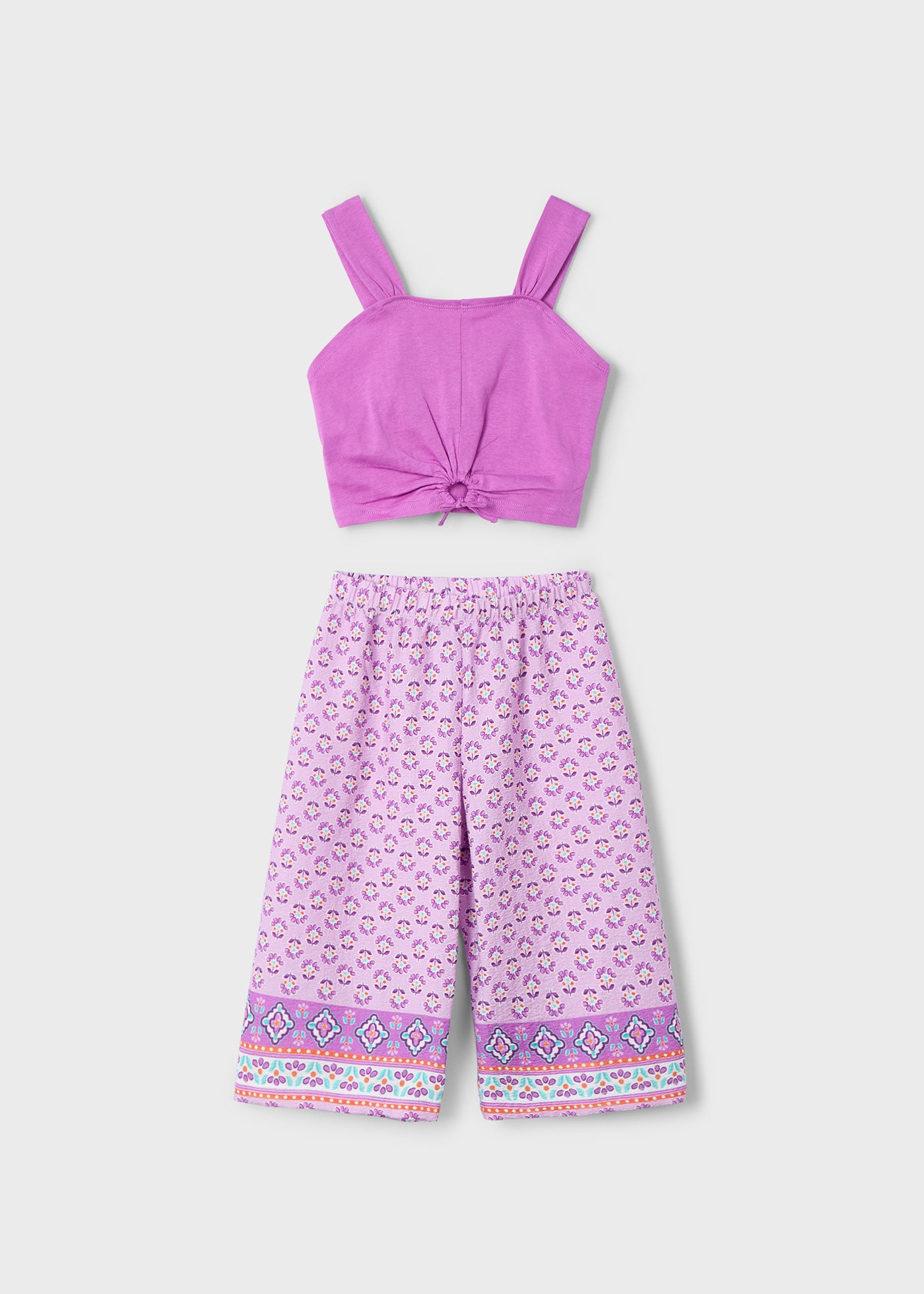 Mayoral 3562 Kız Çocuk Bohem Crop Pantolon Takım - Riki Baby&Kids