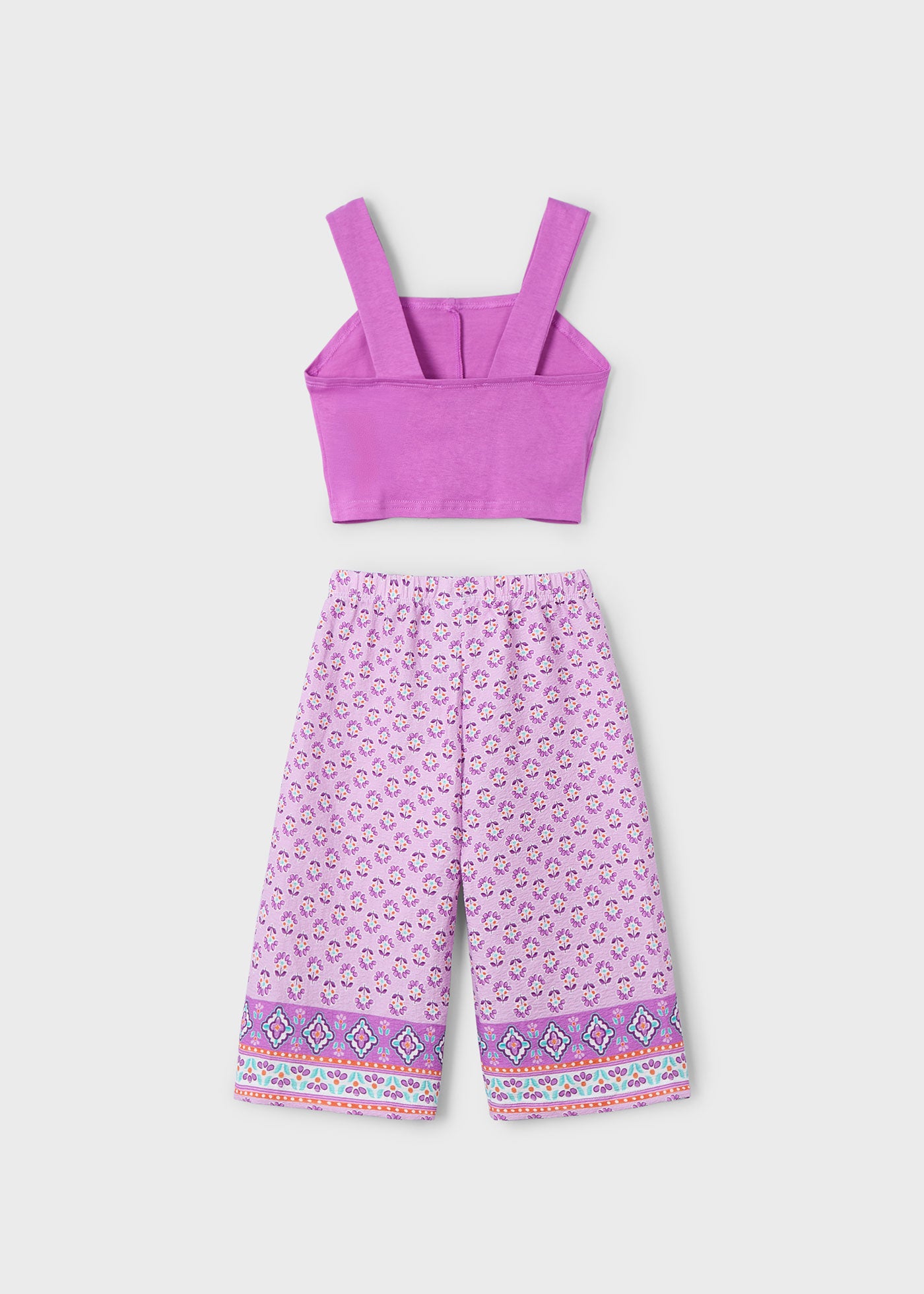 Mayoral 3562 Kız Çocuk Bohem Crop Pantolon Takım - Riki Baby&Kids