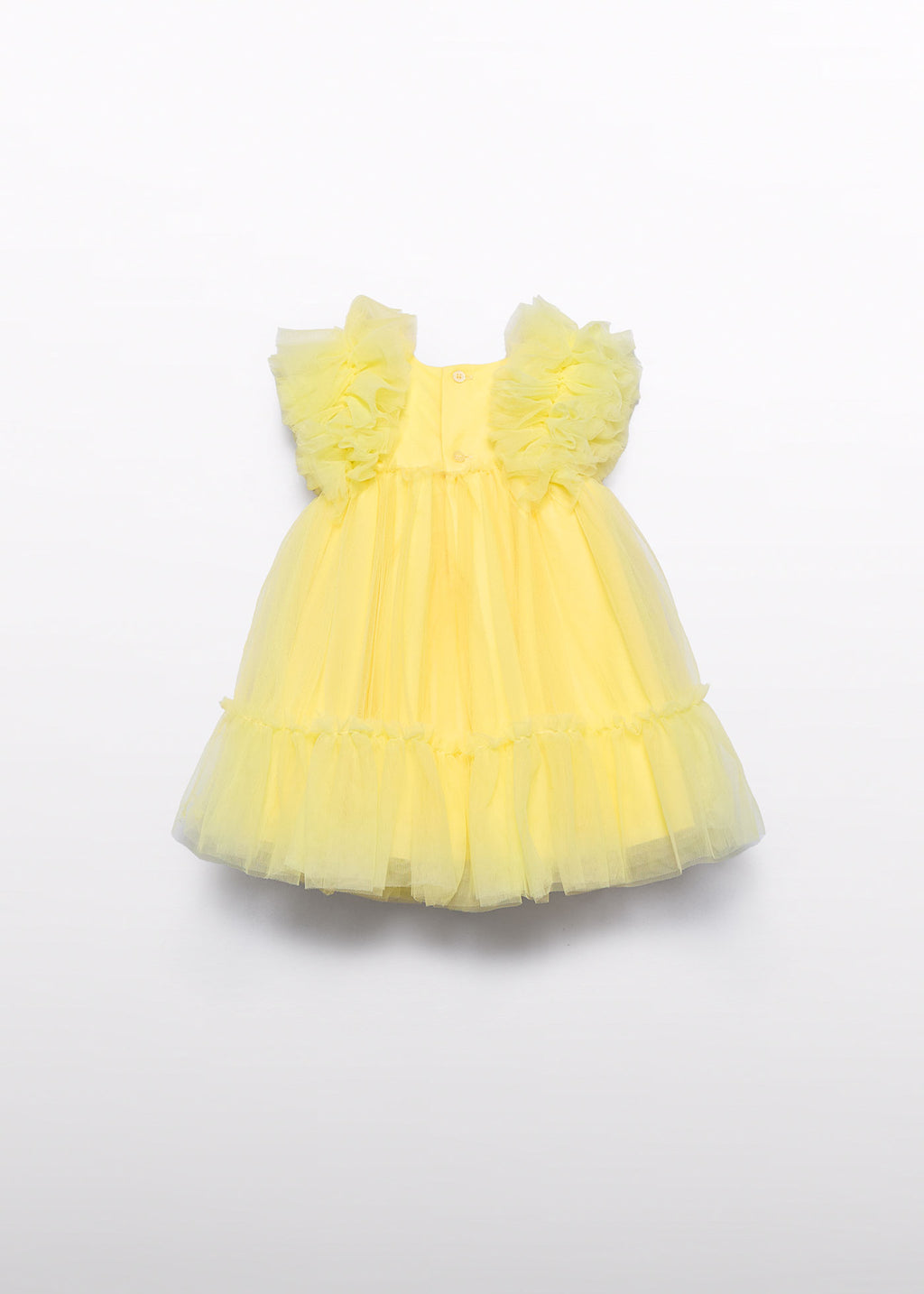 Abel & Lula 5029 Tül Limon Çiçeği Sarı Elbise