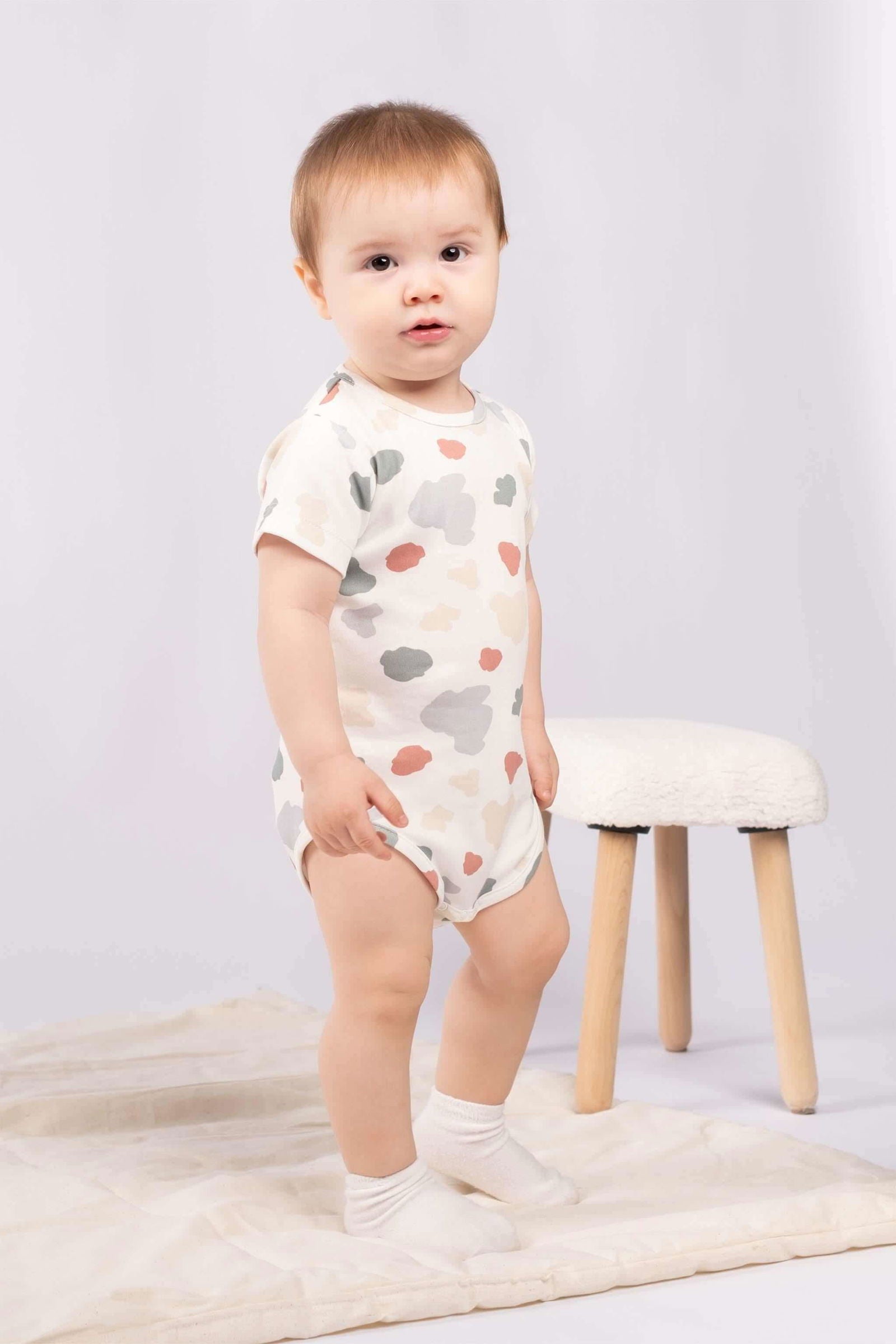 2'li Kısa Kollu Organik Pamuk Bebek Body Seti Animal Desenli - Riki Baby&Kids