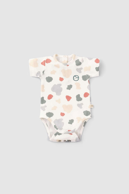 2'li Kısa Kollu Organik Pamuk Bebek Body Seti Animal Desenli - Riki Baby&Kids