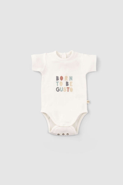2'li Kısa Kollu Organik Pamuk Bebek Body Seti Animal Desenli - Riki Baby&Kids