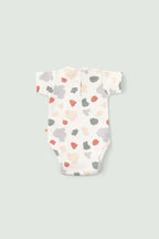 2'li Kısa Kollu Organik Pamuk Bebek Body Seti Animal Desenli - Riki Baby&Kids