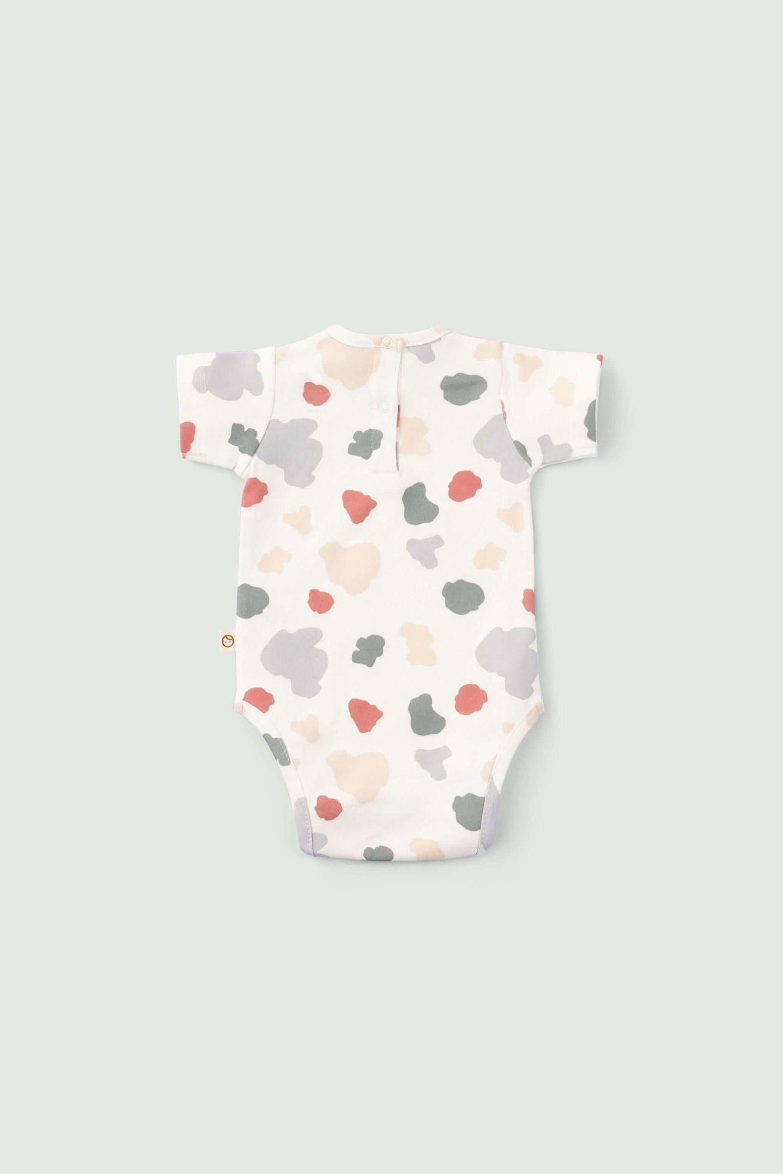 2'li Kısa Kollu Organik Pamuk Bebek Body Seti Animal Desenli - Riki Baby&Kids