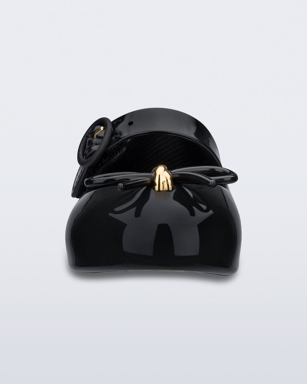 Mini Melissa Sweet Love siyah kız çocuk babet ön görünüm