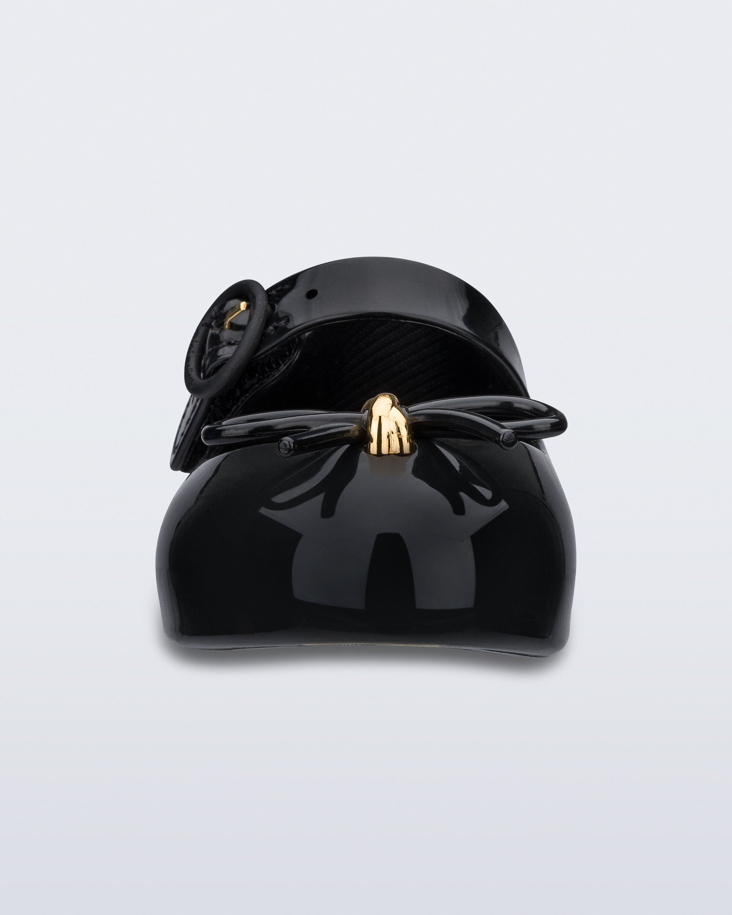 Mini Melissa Sweet Love siyah kız çocuk babet ön görünüm