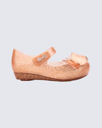 Mini Melissa Ultragirl Fly Baby simli altın yan görünüm