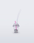 İçi büyük holografik simlerle (glitter) dolu şeffaf Melissa Drink Charm detay görünümü