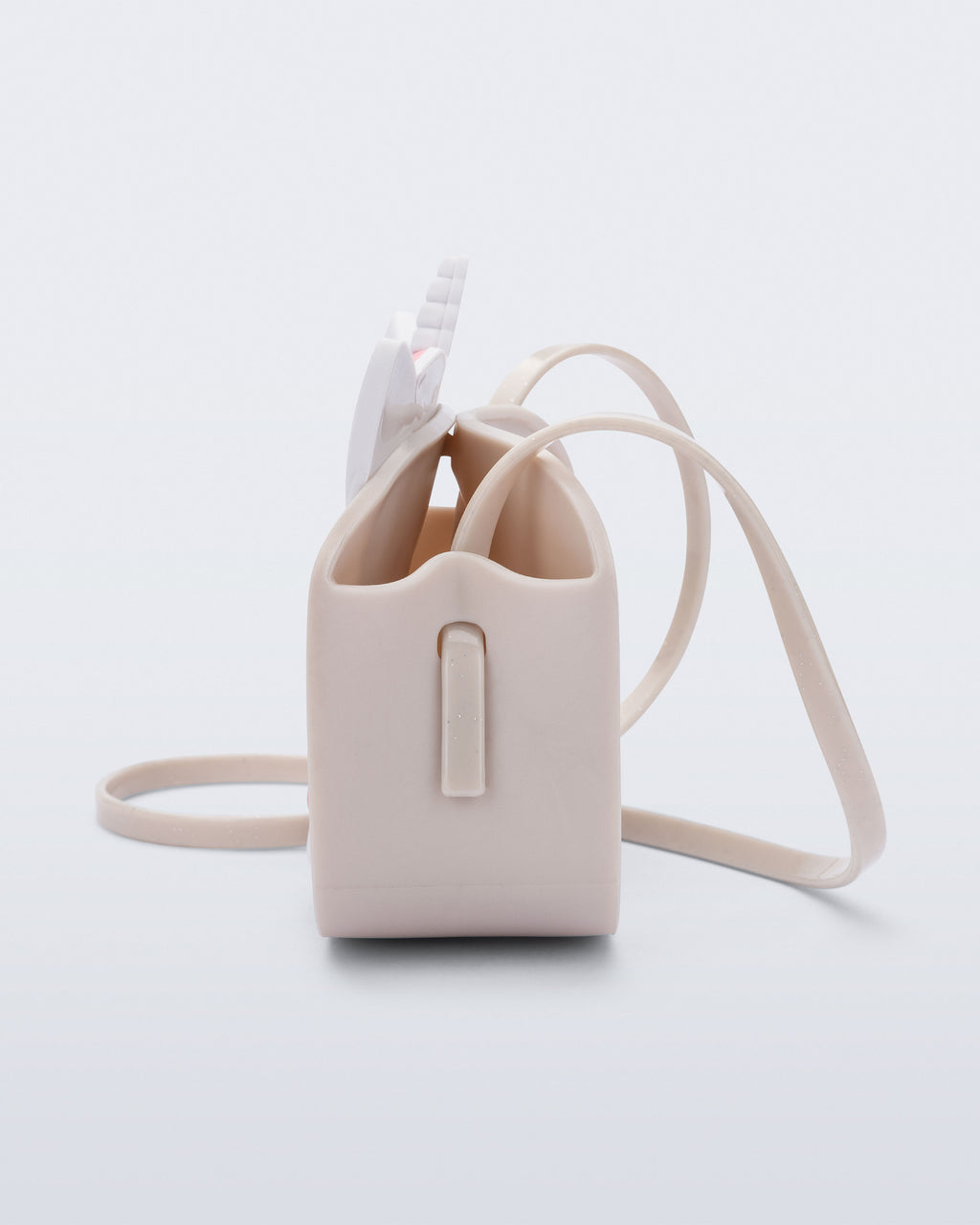 Mini Melissa Dreamy Uni Bag bej sabit askılı unicorn çanta yan görünüm