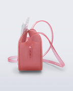 Mini Melissa Dreamy Uni Bag simli pembe çocuk çantası yan görünüm