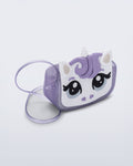 Mini Melissa unicorn lila çanta ayarlanabilir askı detayı