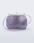 Mini Melissa unicorn lila çanta arka yüzey logo detayı
