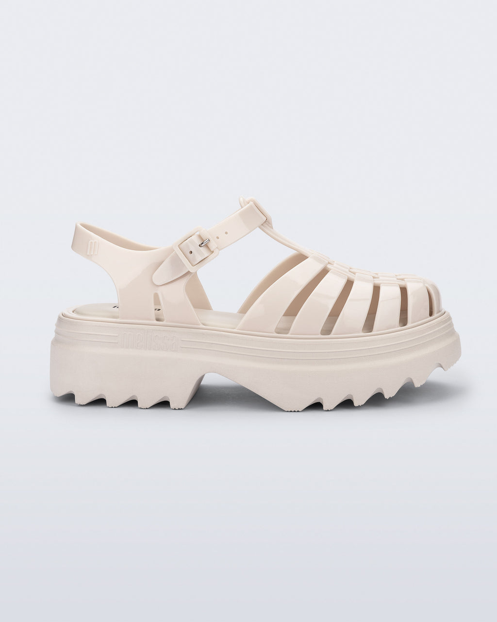 melissa possession platform II bej kadın sandalet yandan görünüm riki