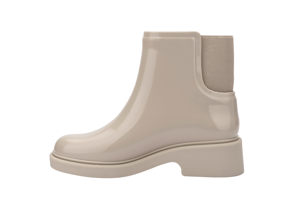 Kadın bot bej renk, Melissa Chelsea Boot, sol yan görünüm