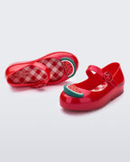 Mini Melissa Sweet Love Picnic karpuz figürlü kız çocuk ayakkabısı üstten görünüm