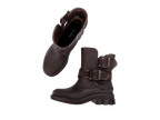 Kahverengi Melissa Bang Boot – üstten görünüm, tokalar ve kayış detayları