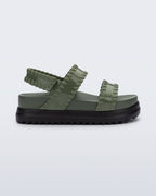 melissa dune platform yesil kadin platform sandalet urun fotografi yan aci