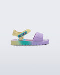 Mini Melissa Colors renkli tabanlı bebek sandalet yan görünüm