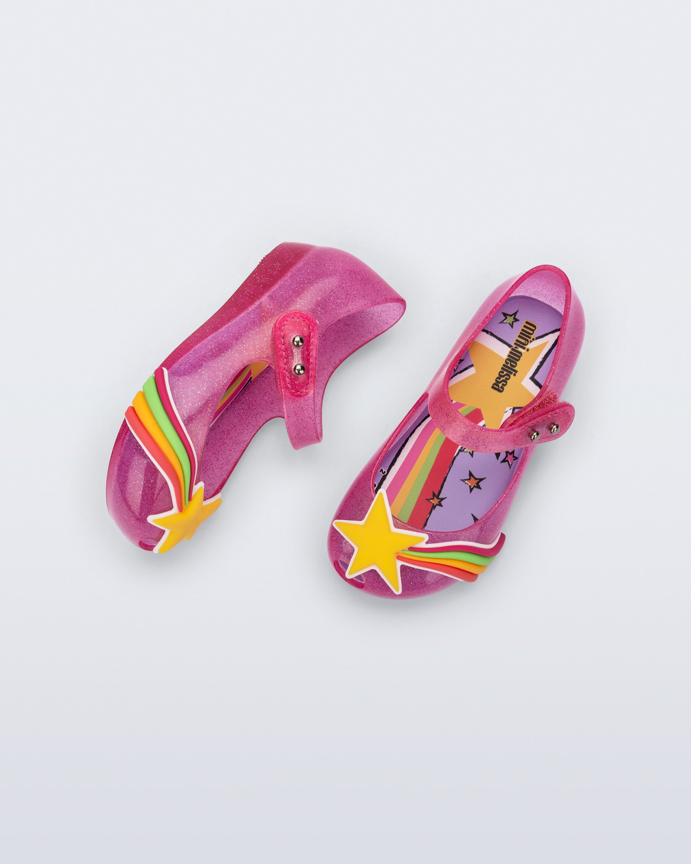 Mini Melissa Ultragirl Colors Baby üstten görünüm yıldız aplikesi