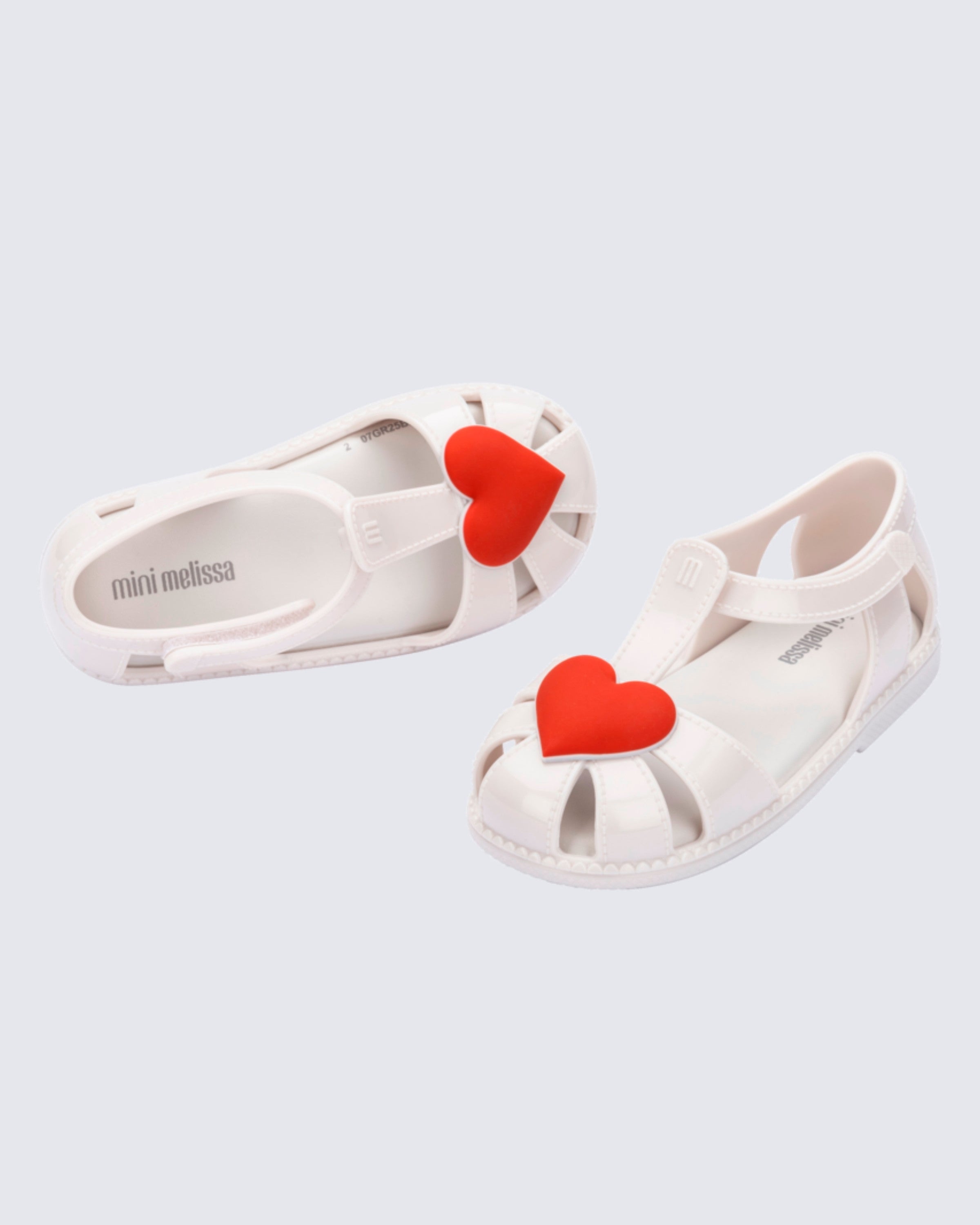 Mini Melissa Hip Heart Ballerina hafif ve esnek taban detay çekimi
