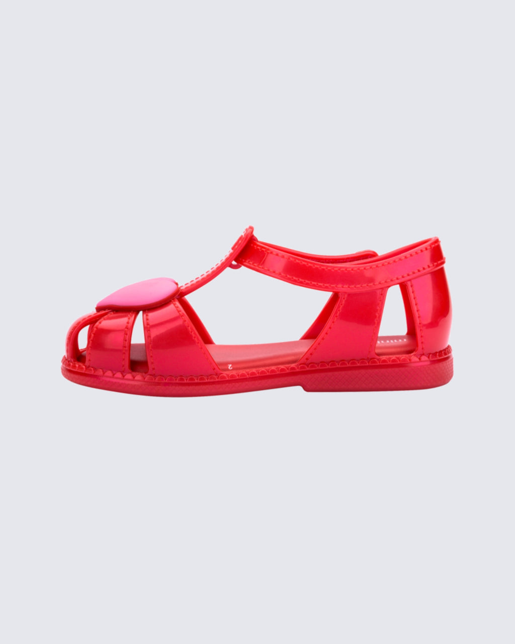 mini melissa hip heart ballerina kırmızı yumuşak taban