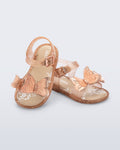 Mini Melissa Fly Sandal III Baby önden görünüm kelebek aplikeli