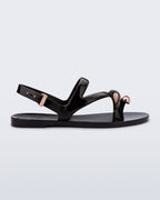 Melissa Iris Sandal siyah/bronz sandalet – yan profil fotoğraf