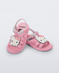 Mini Melissa Hip + Hello Kitty Baby pembe kız bebek sandalet ön görünüm
